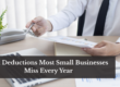 Common Tax Deductions Many Small Businesses Miss Every Single Year