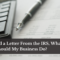 I Received a Letter from the IRS: What to Do and How to Respond