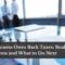Your Business Owes Back Taxes: Options and What to Do Next